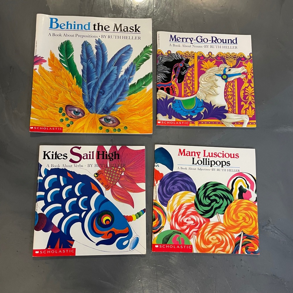 VTG Ruth Heller Scholastic Book Lot 4 Parts of Speech Grammar Teacher Homeschool